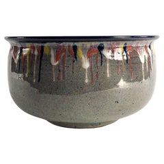 Drip Glaze Studio Pottery Schale