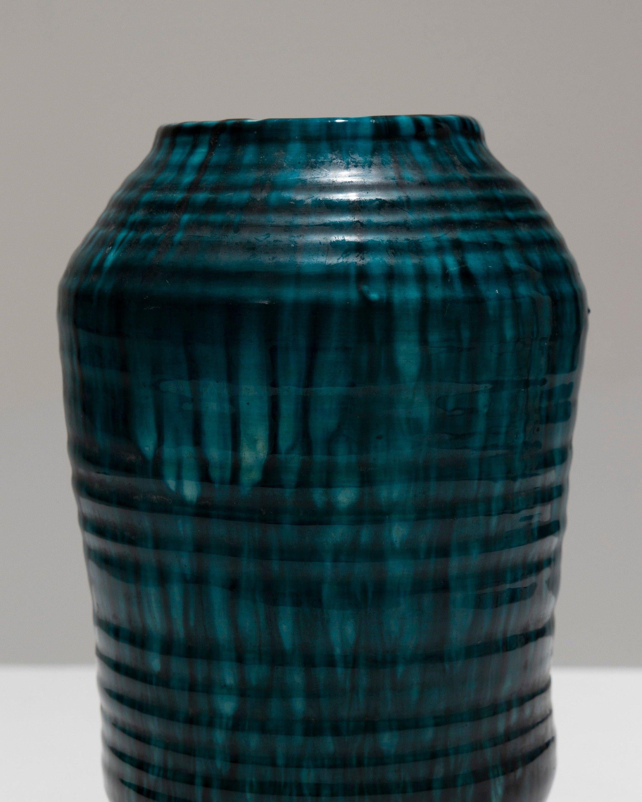 Jarrón de loza vidriada, Accolay, años 50 siglo XX en venta