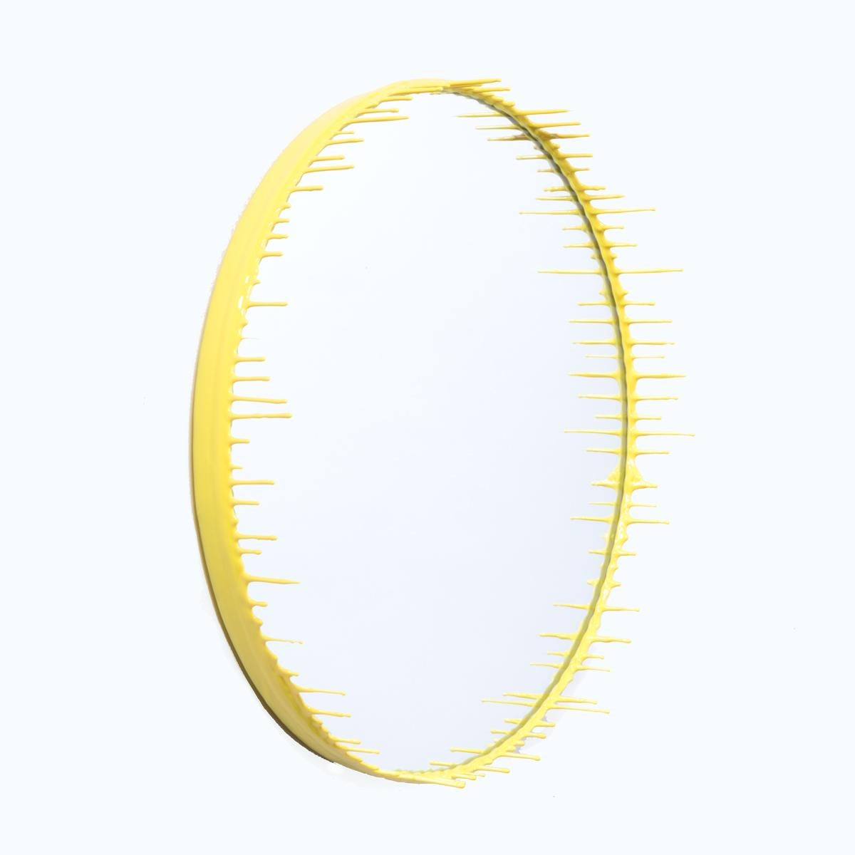 Drip Mirror, Primary collection, yellow by Elyse Graham, USA, 2015

Drip mirror, Primary collection, yellow
Elyse Graham, USA, 2015
Hand-pigmented and hand-poured resin, glass mirror
Available in four sizes:
18 in, 26 in, 30 in, 36 in