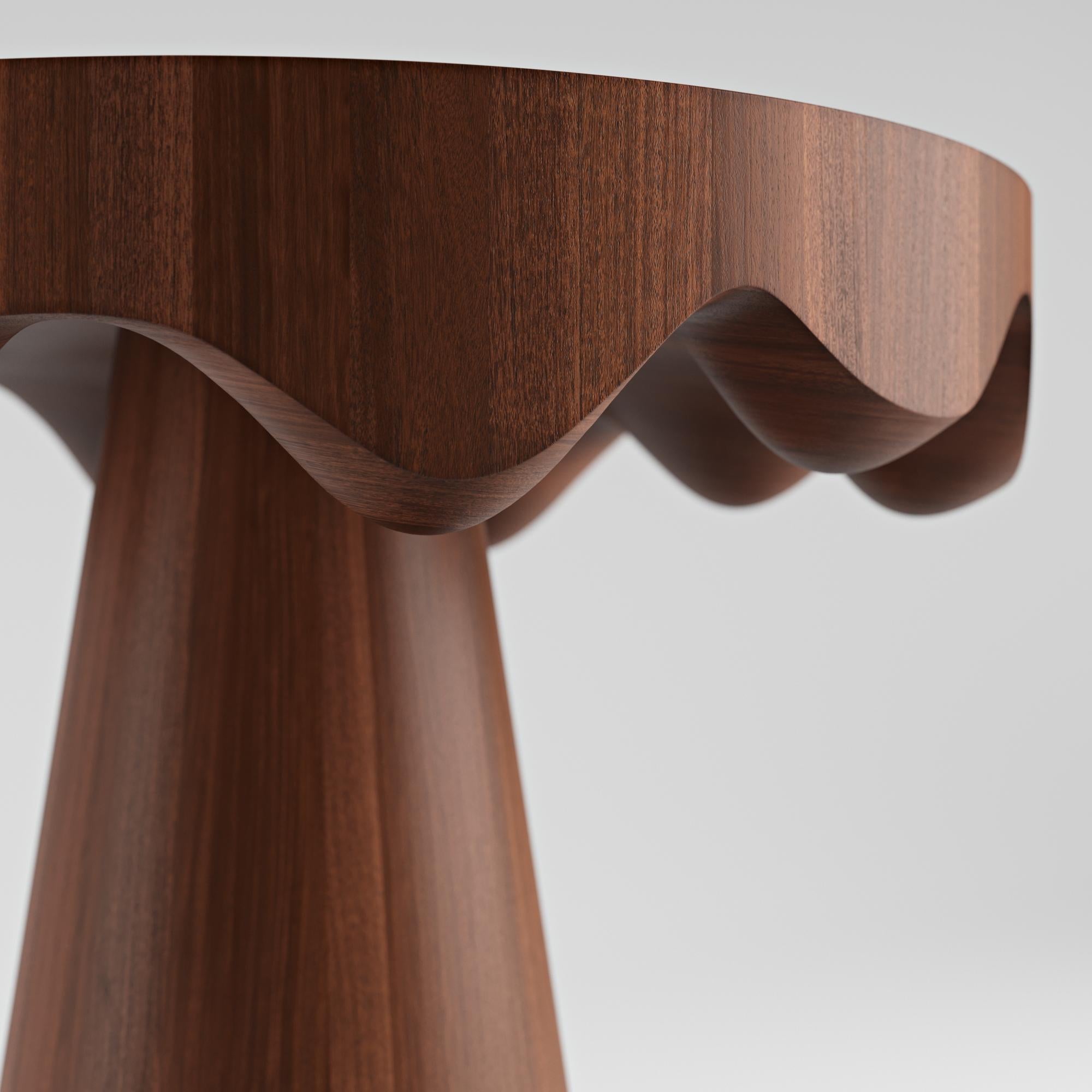 Swedish Dripotlé Mahogany Side Table by Studio TOOJ For Sale