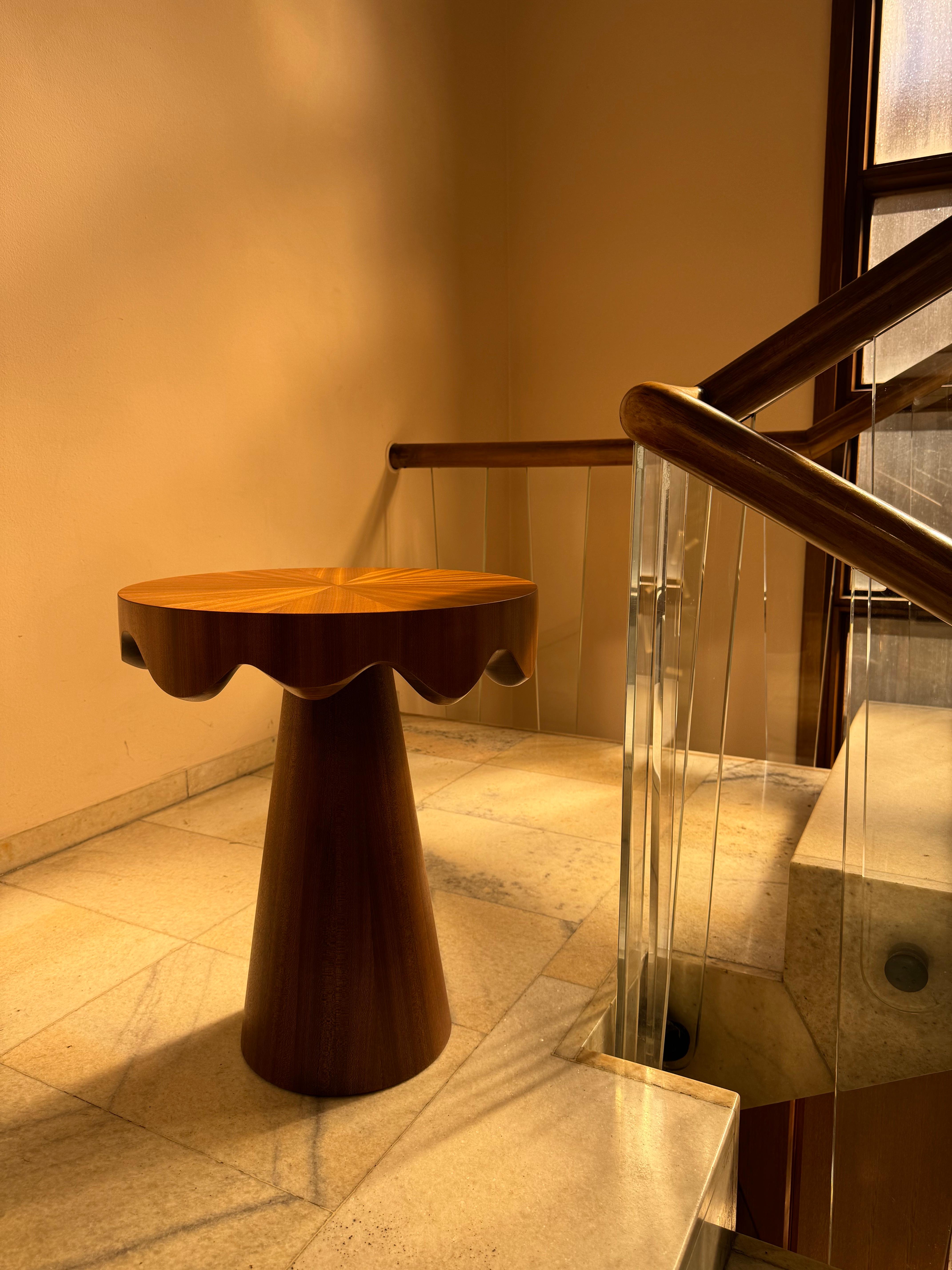 Dripotlé Mahogany Side Table by Studio TOOJ For Sale 3