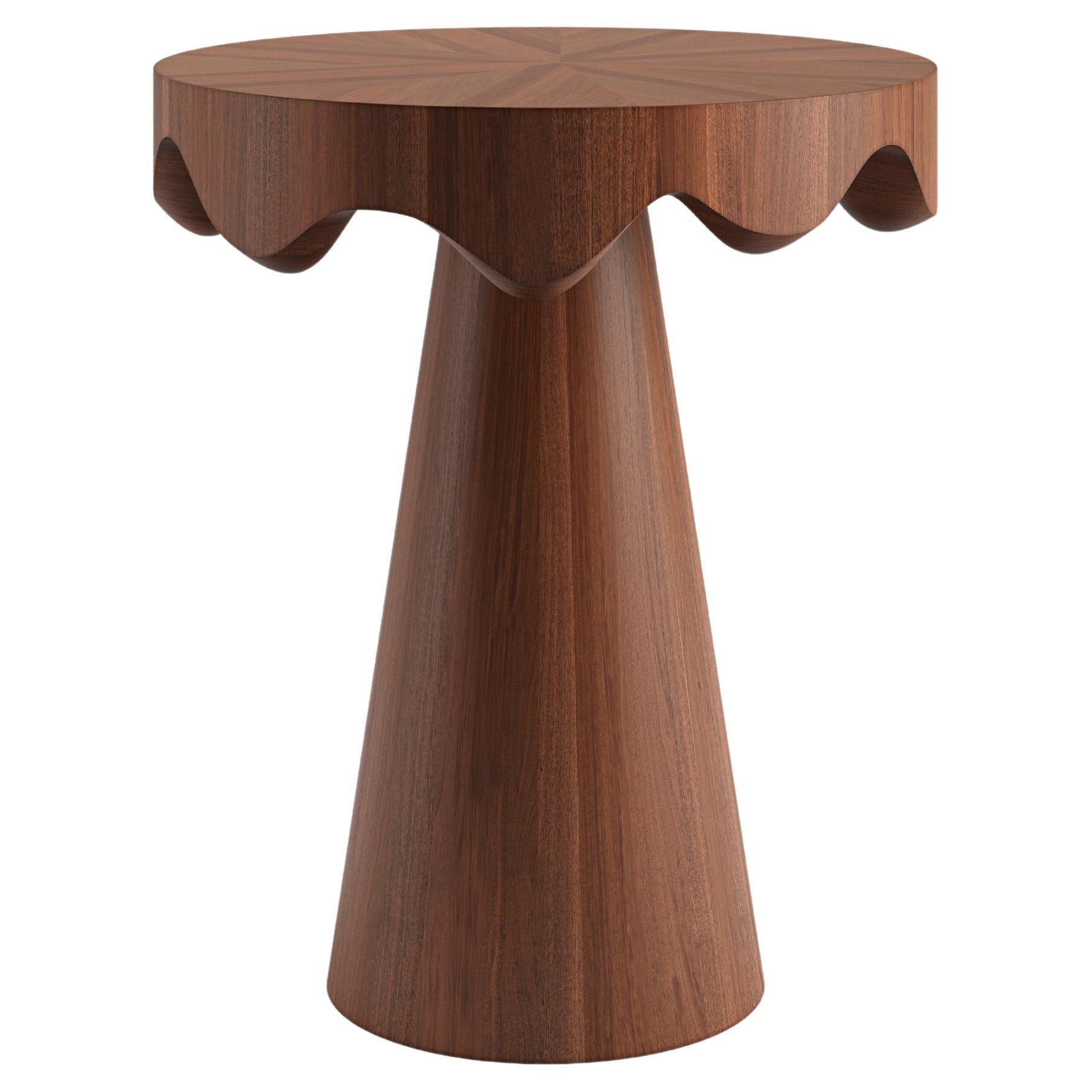 Dripotlé Mahogany Side Table by T. Woon For Sale