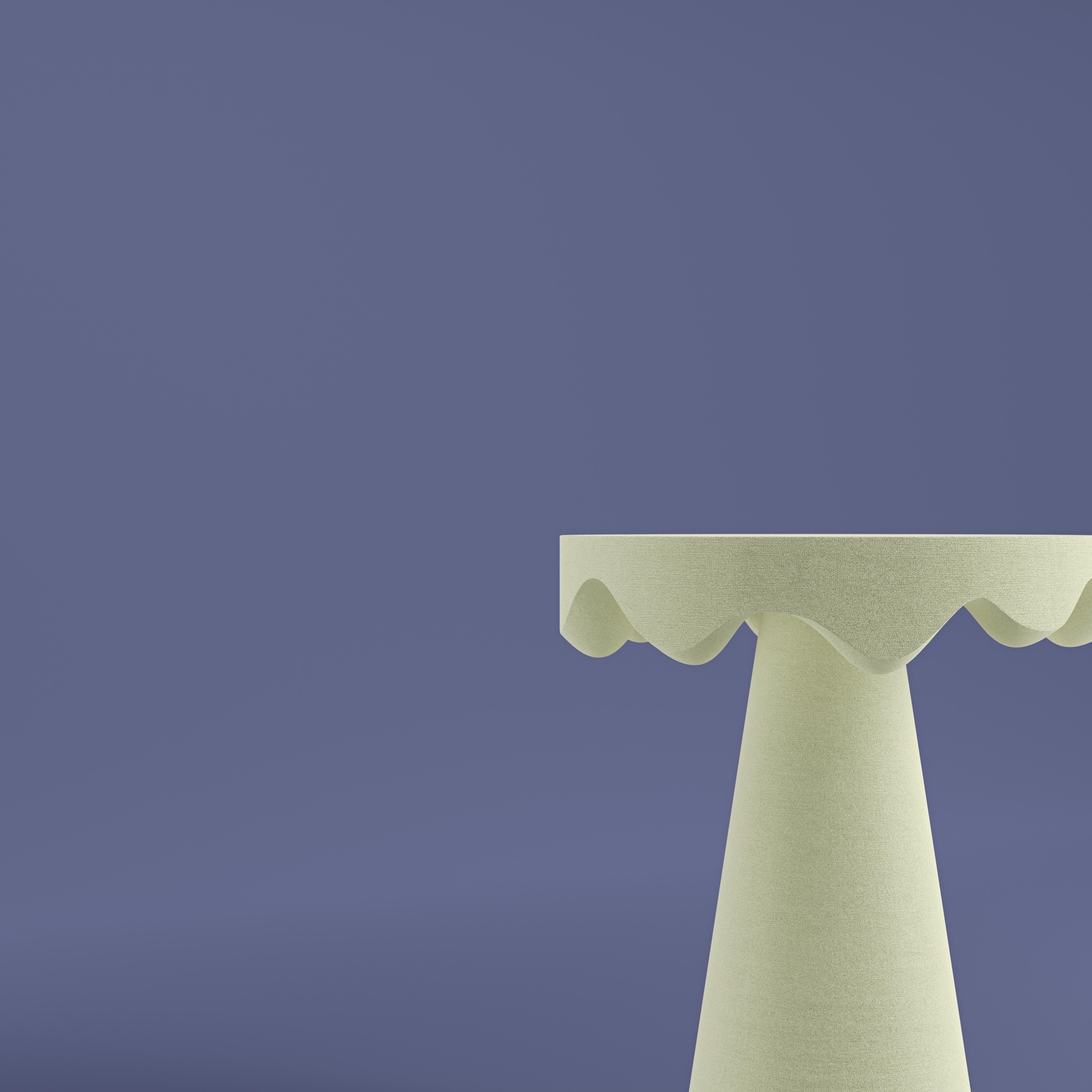 Post-Modern Dripotlé Quartz Sand Side Table by Studio TOOJ For Sale