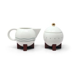 Dripper Ceramic Creamer and Sugar Pot by Michael Graves for Swid Powell