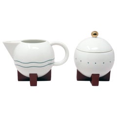 Crémier et sucrier en céramique Dripper de Michael Graves pour Swid Powell