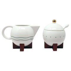 Dripper Ceramic Creamer and Sugar Pot by Michael Graves for Swid Powell