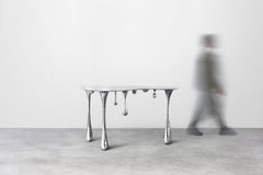 Dripping Console Table No.2 Hallway Entry Table Stainless Steel Customizable