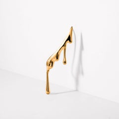 Dripping 24k Gold Vermeil Ear Climber Earrings