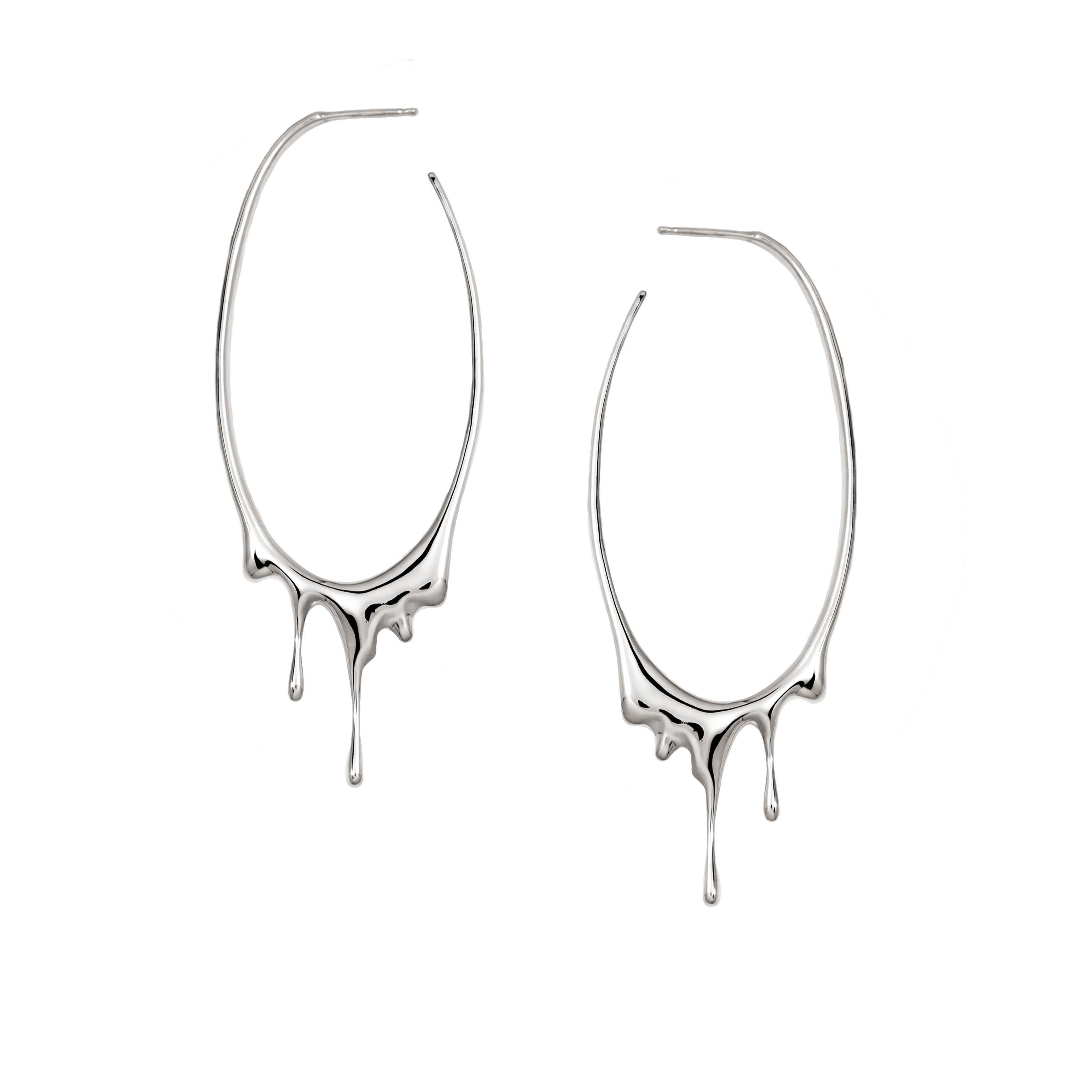 Silver 'Fox" Earrings at 1stDibs