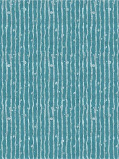 Drippy Stripe Gulf hand knotted Rug by Eskayel
