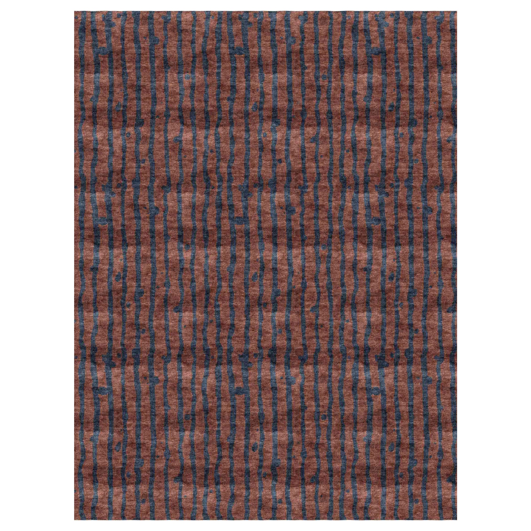 Drippy Stripe Isthmus Hand Knotted Rug by Eskayel