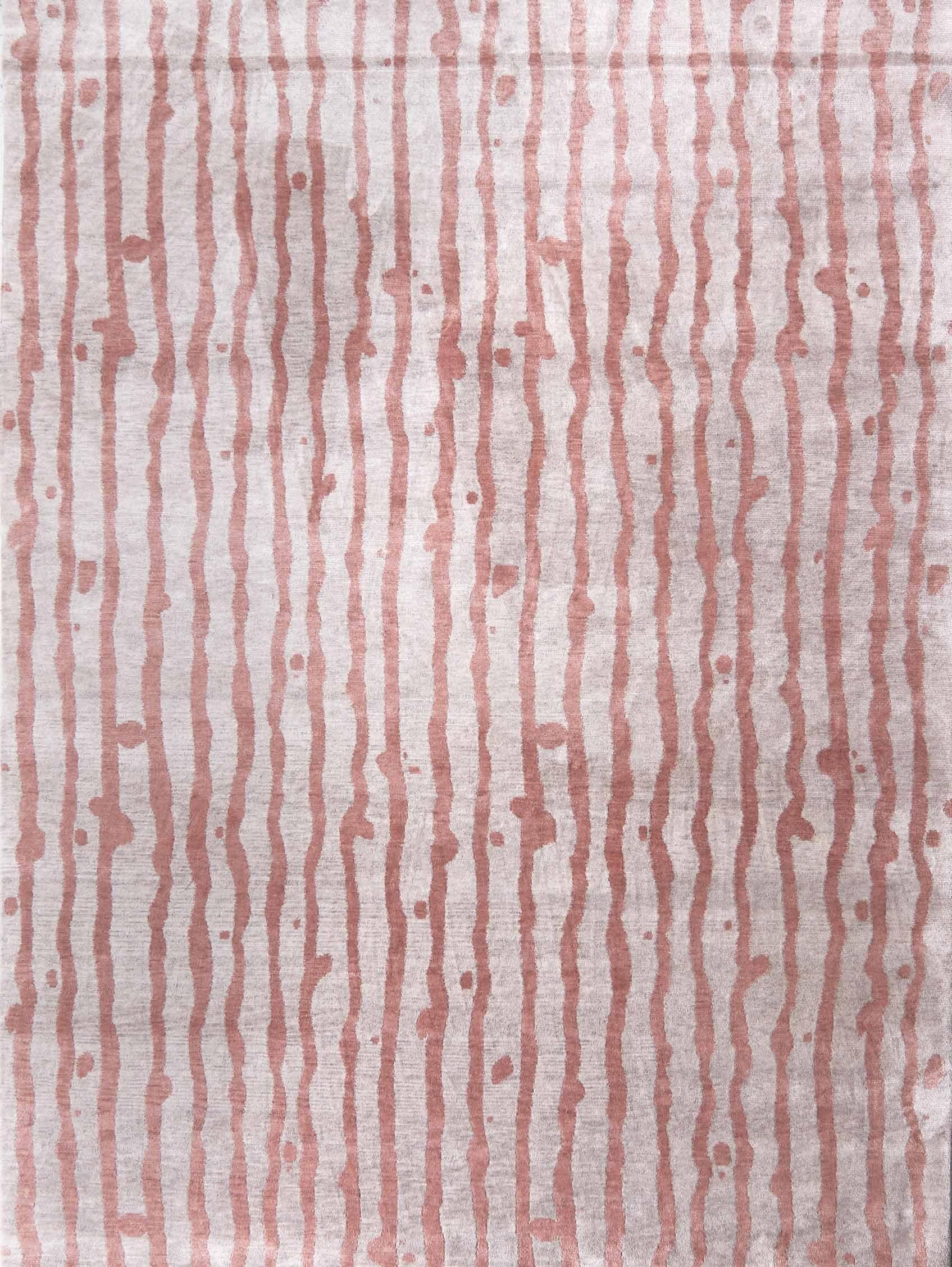 Drippy Stripe Sienna hand knotted rug by Eskayel
Dimensions: D 6' x H 9'
Pile Height: 6 mm
Materials: 100% Merino wool.

Eskayel hand knotted rugs are woven to order and can be customized in various sizes, colors, materials, and weave