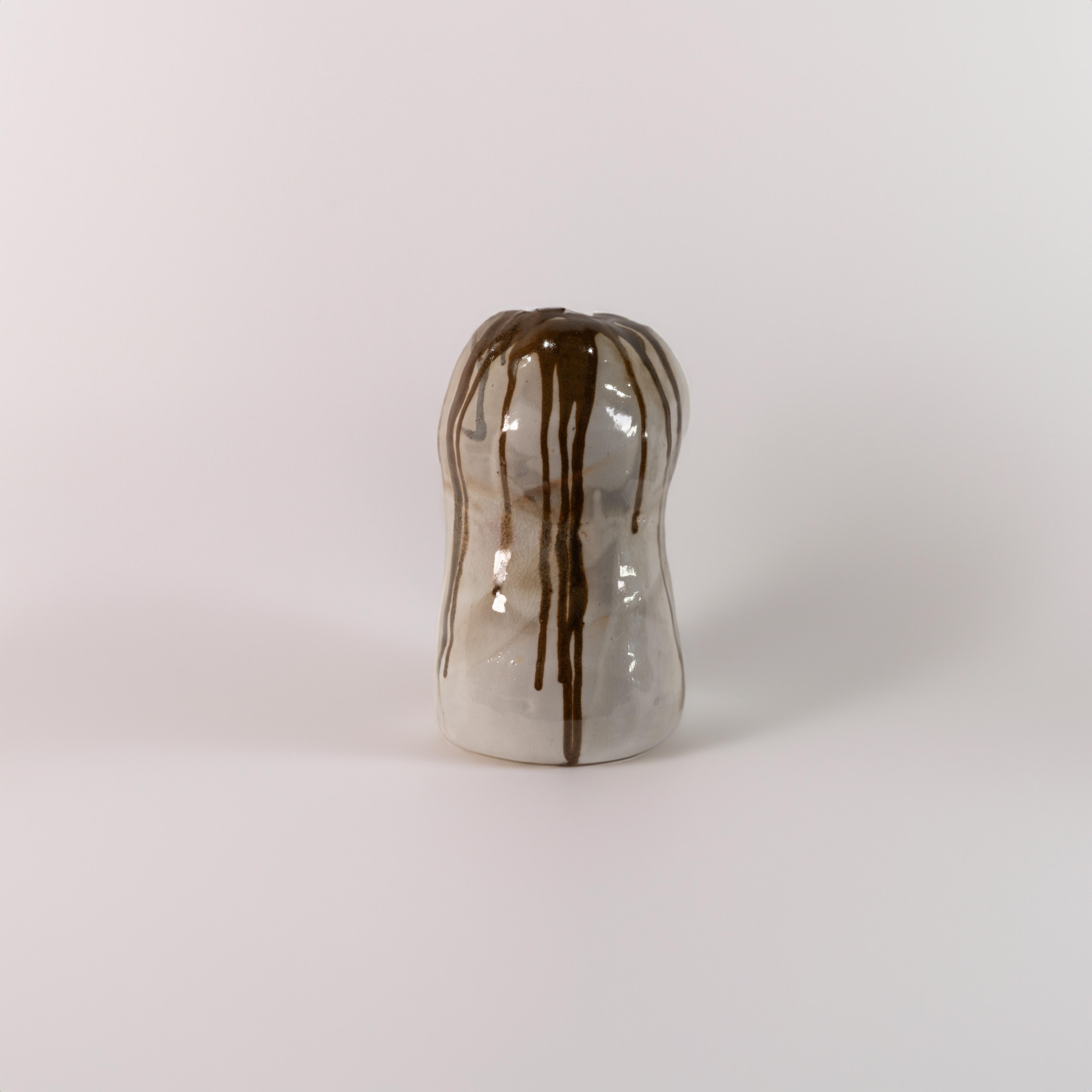 Organic Modern Drips Ceramic Vessel by Alex Muradian For Sale