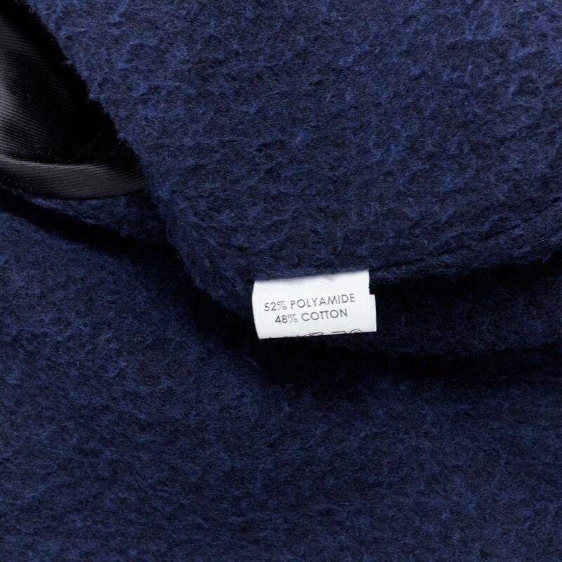 DRIS VAN NOTEN mens khaki navy blue duo-colour trench-coat removable inner Small 5