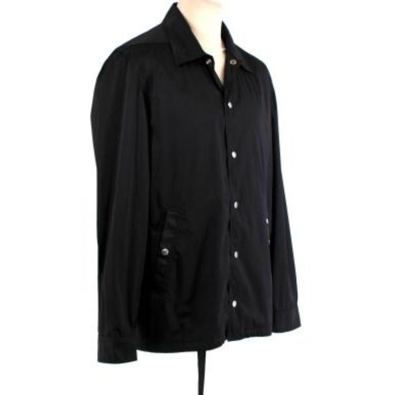 DRKSHDW Black Satin Jacket
 
 - Lightweight nylon jacket with point collar and popper fastening
 - Small logo on the hip
 - Inset side pockets, drawstring hem
 
 Made in Moldova
 
 Do not wash
 Do not beach
 Iron at 110C withou steam
 
 Condition