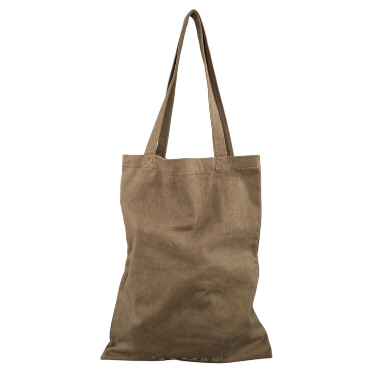 Rick Owens DRKSHDW Khaki Olive Cotton Canvas Tote Bag