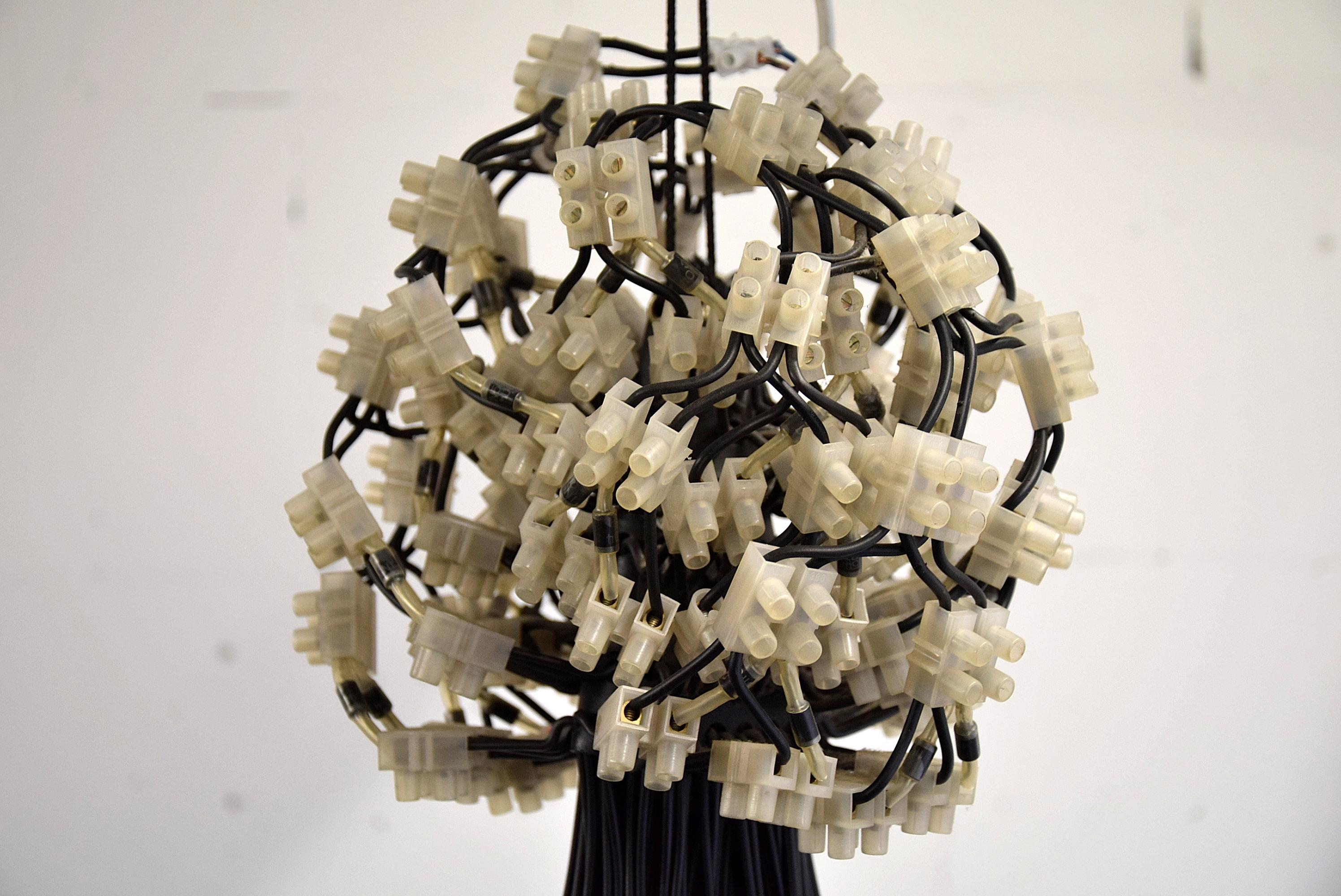 Rame Lampadario Droog Design 85 lampade di Rody Graumans, 1995 in vendita