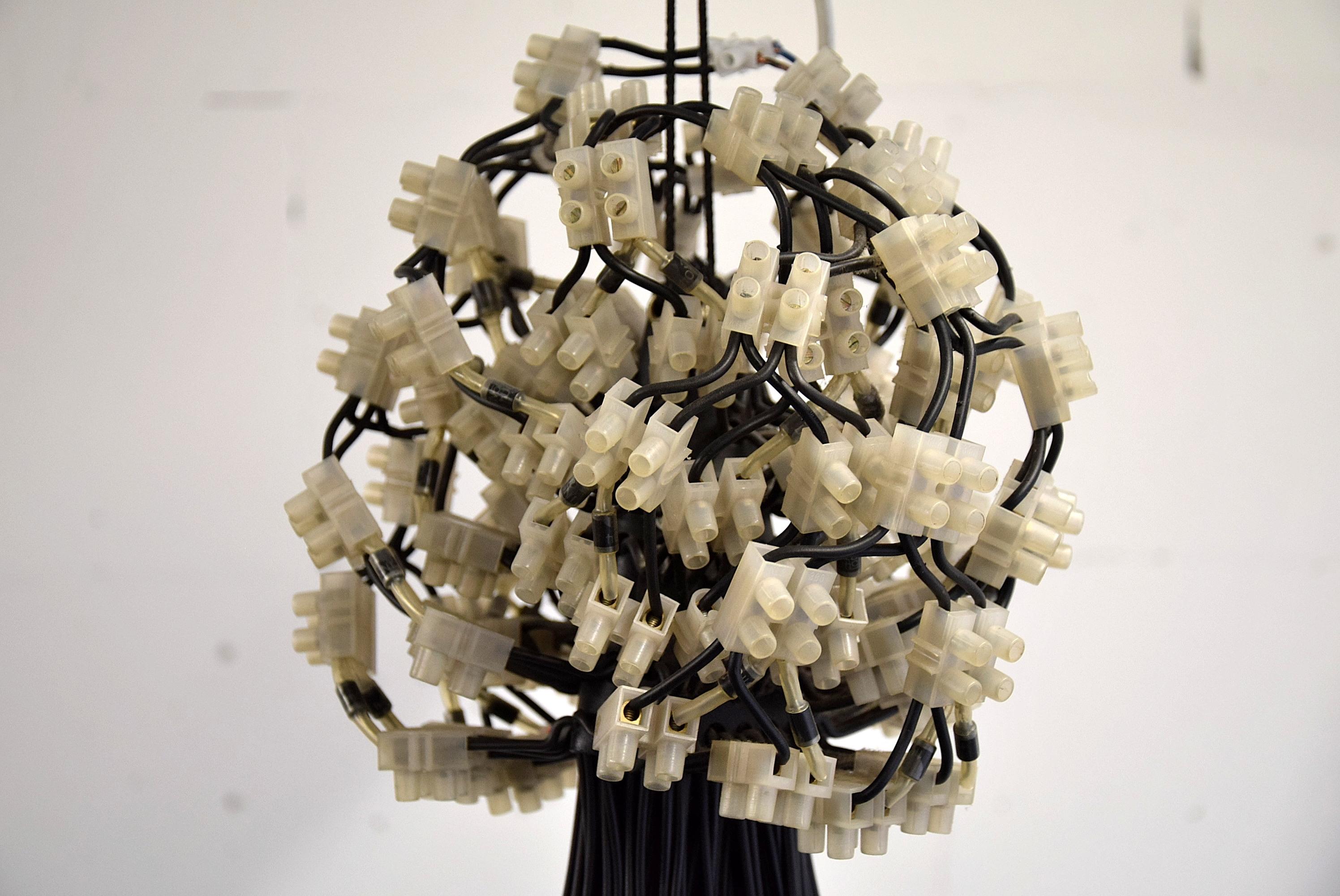 Late 20th Century Droog Design Chandelier 85 Lamps by Rody Graumans, 1995 For Sale