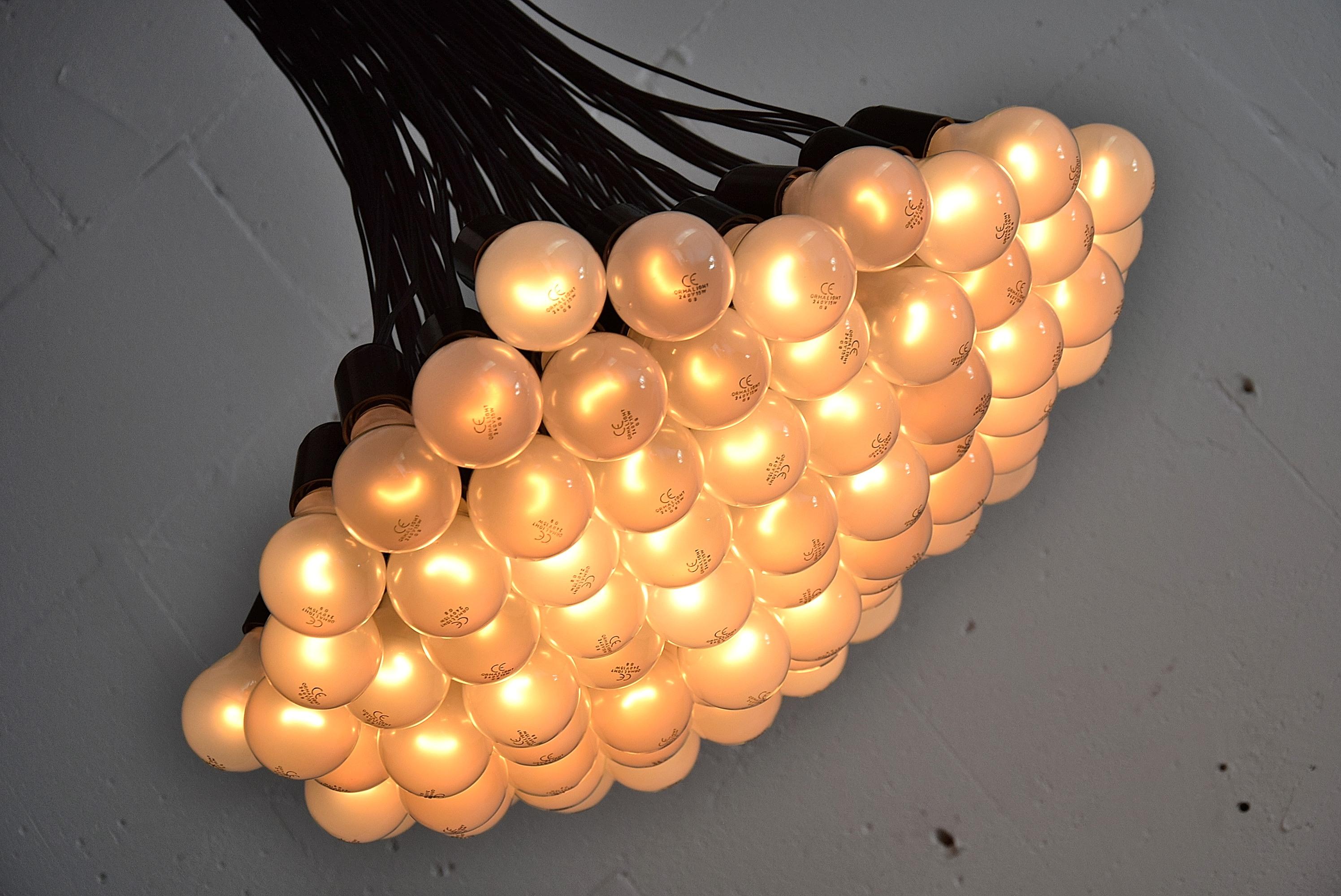 Droog Design Chandelier 85 Lamps by Rody Graumans, 1995 For Sale 1