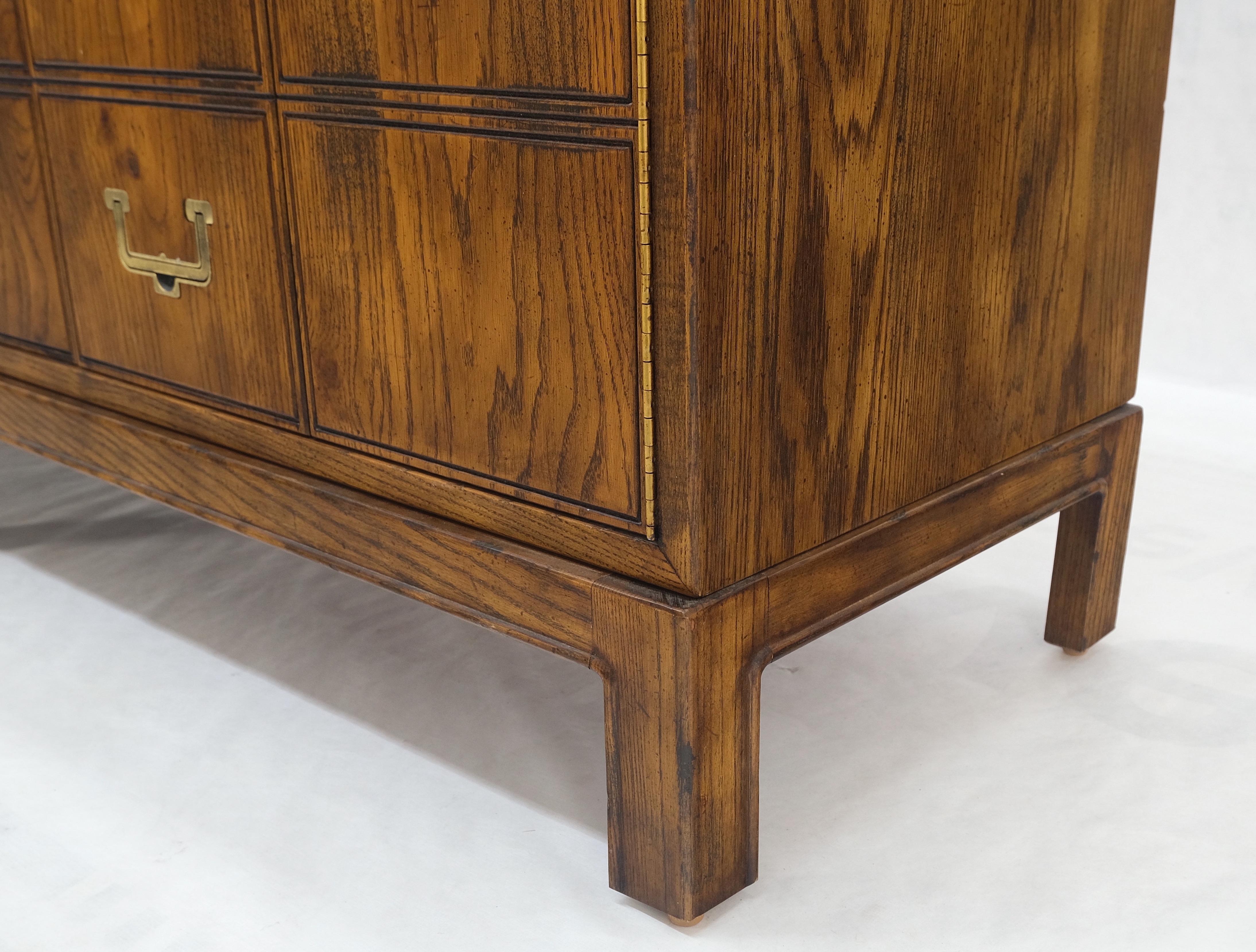 Drop Brass Drop Pulls Mid-Century Modern Long Tripple Dresser Credenza Mint! 10