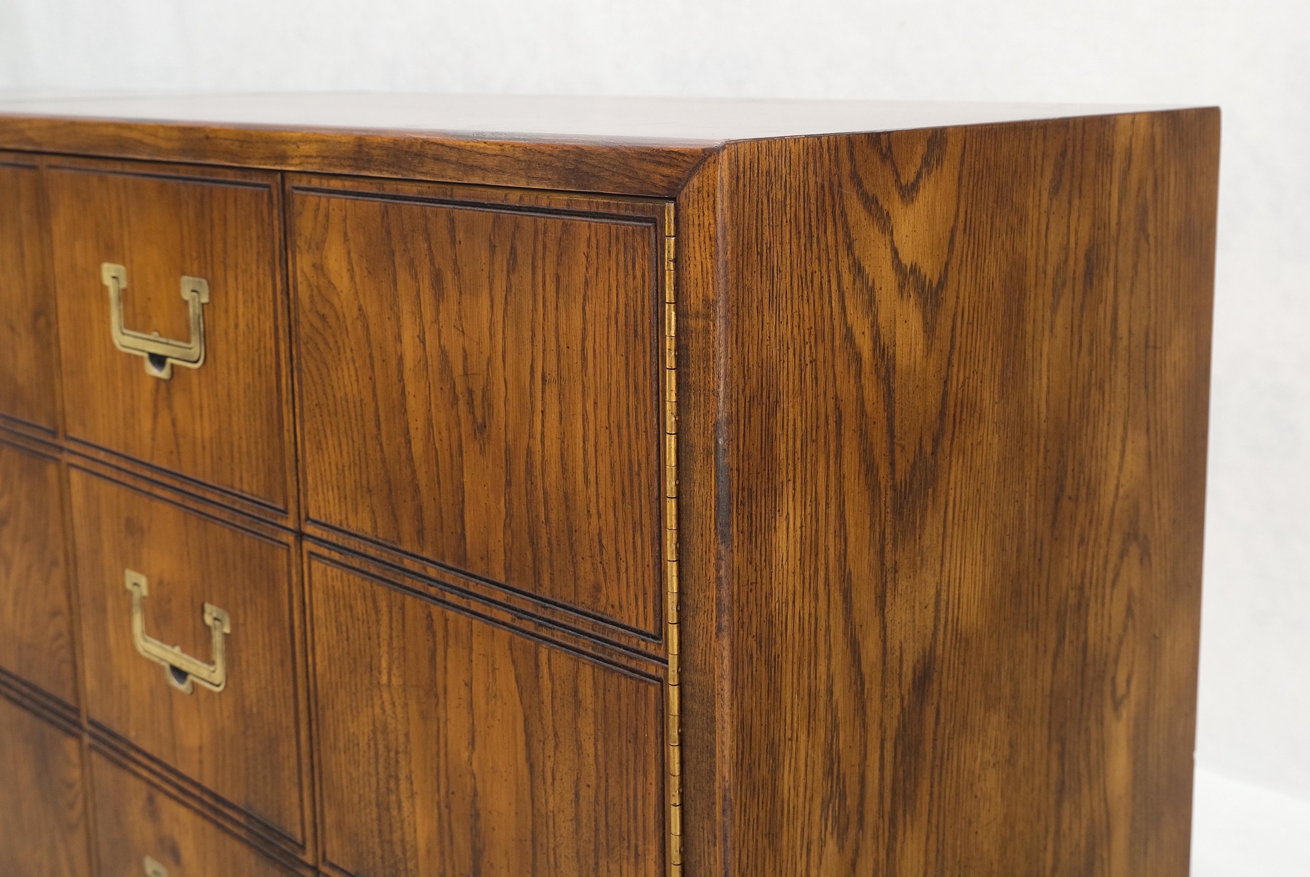 Drop Brass Drop Pulls Mid-Century Modern Long Tripple Dresser Credenza Mint! 11
