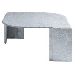 Drop coffee table in grey marble, 1980s