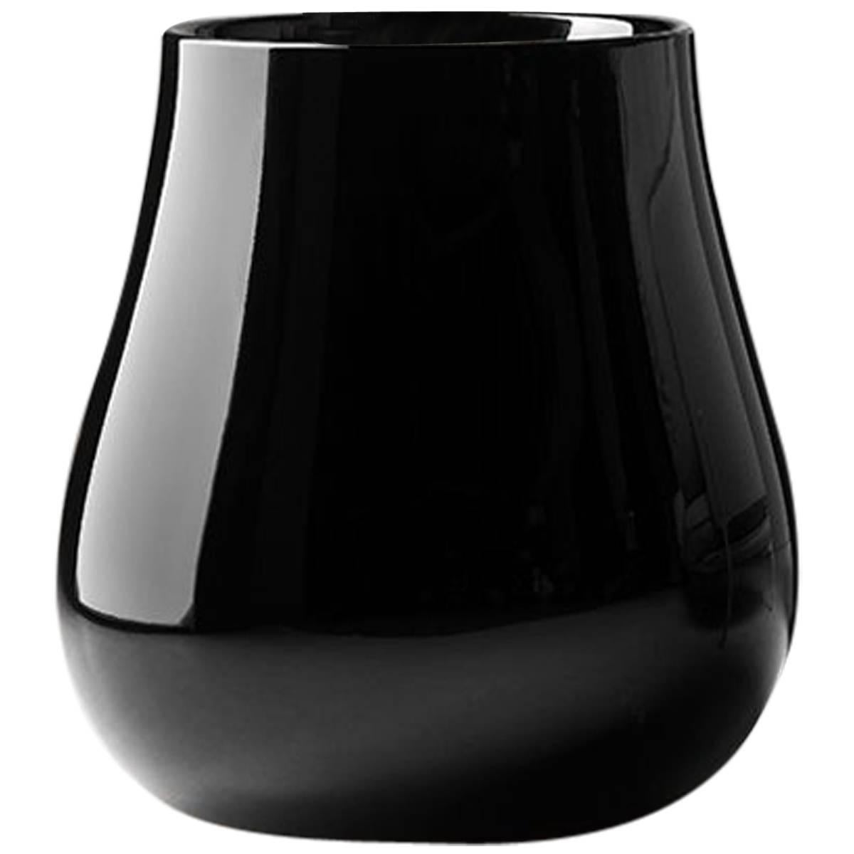 Drop Decorational Element in Lacquered Black Polyethylene by Emmanuel Babled For Sale