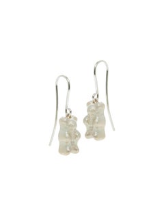 Drop Earrings Gummy Bears Sterling Silver Glitter Enamel Greek Jewelry