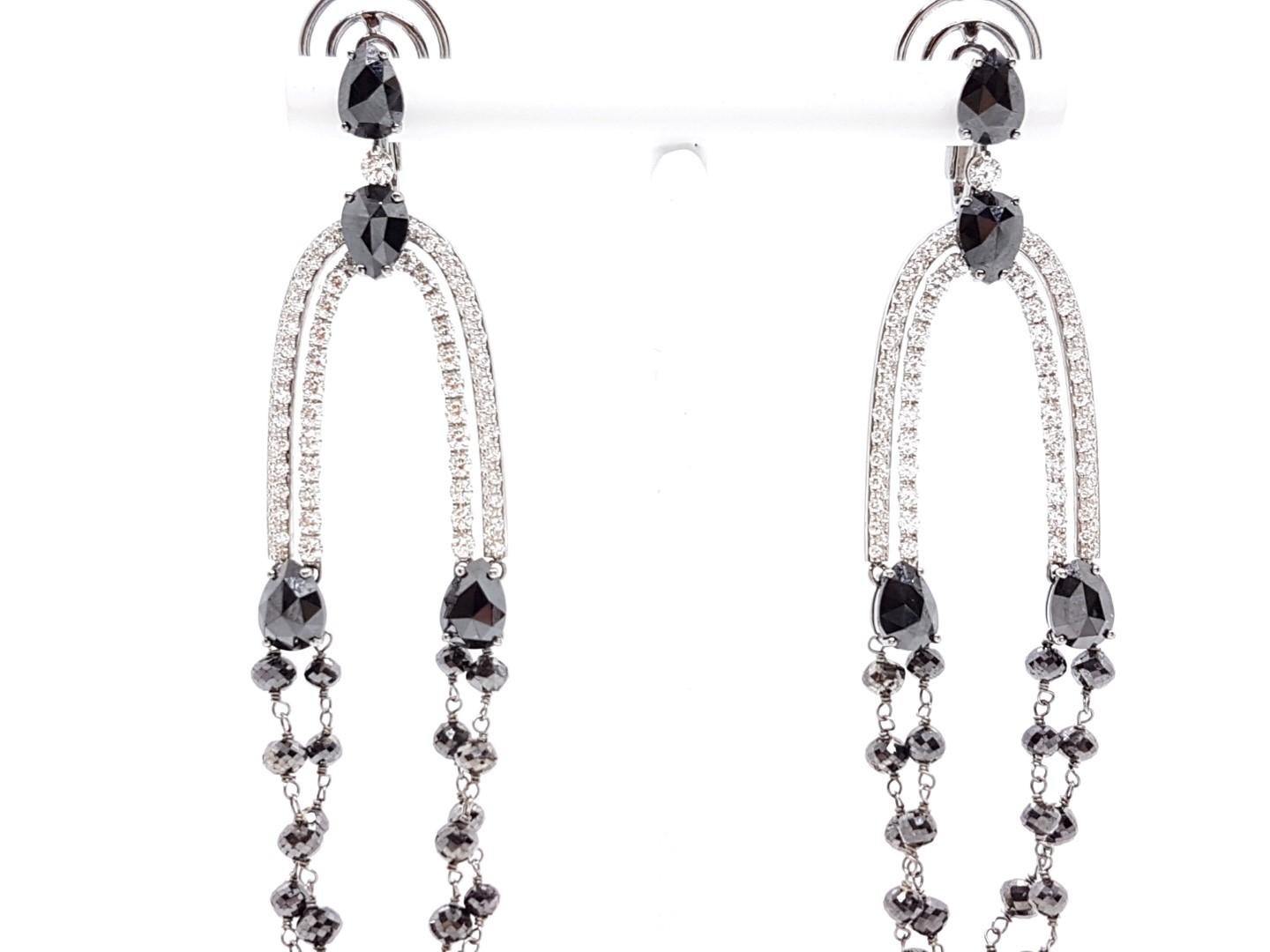 Drop Earrings White Gold Diamond For Sale 13