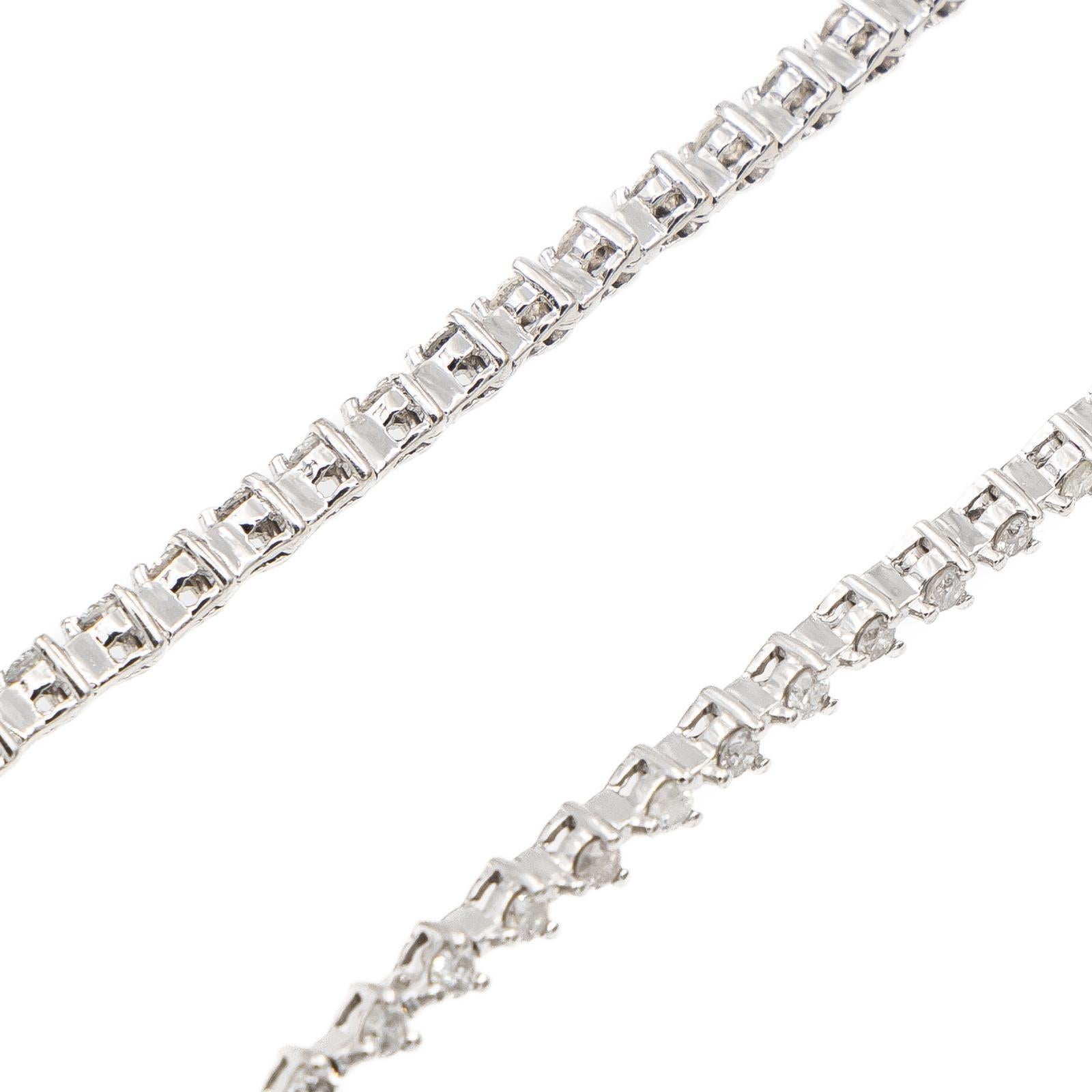 Brilliant Cut Drop Earrings White Gold Diamond For Sale