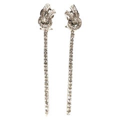 Vintage Drop Earrings White GoldDiamond