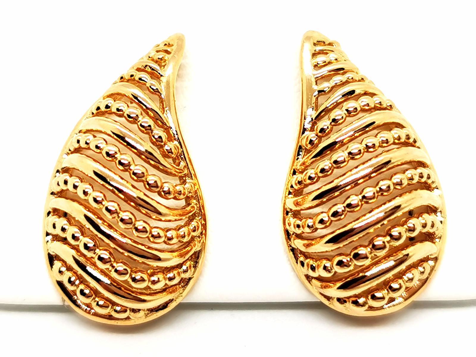 Drop Earrings Yellow Gold For Sale 6