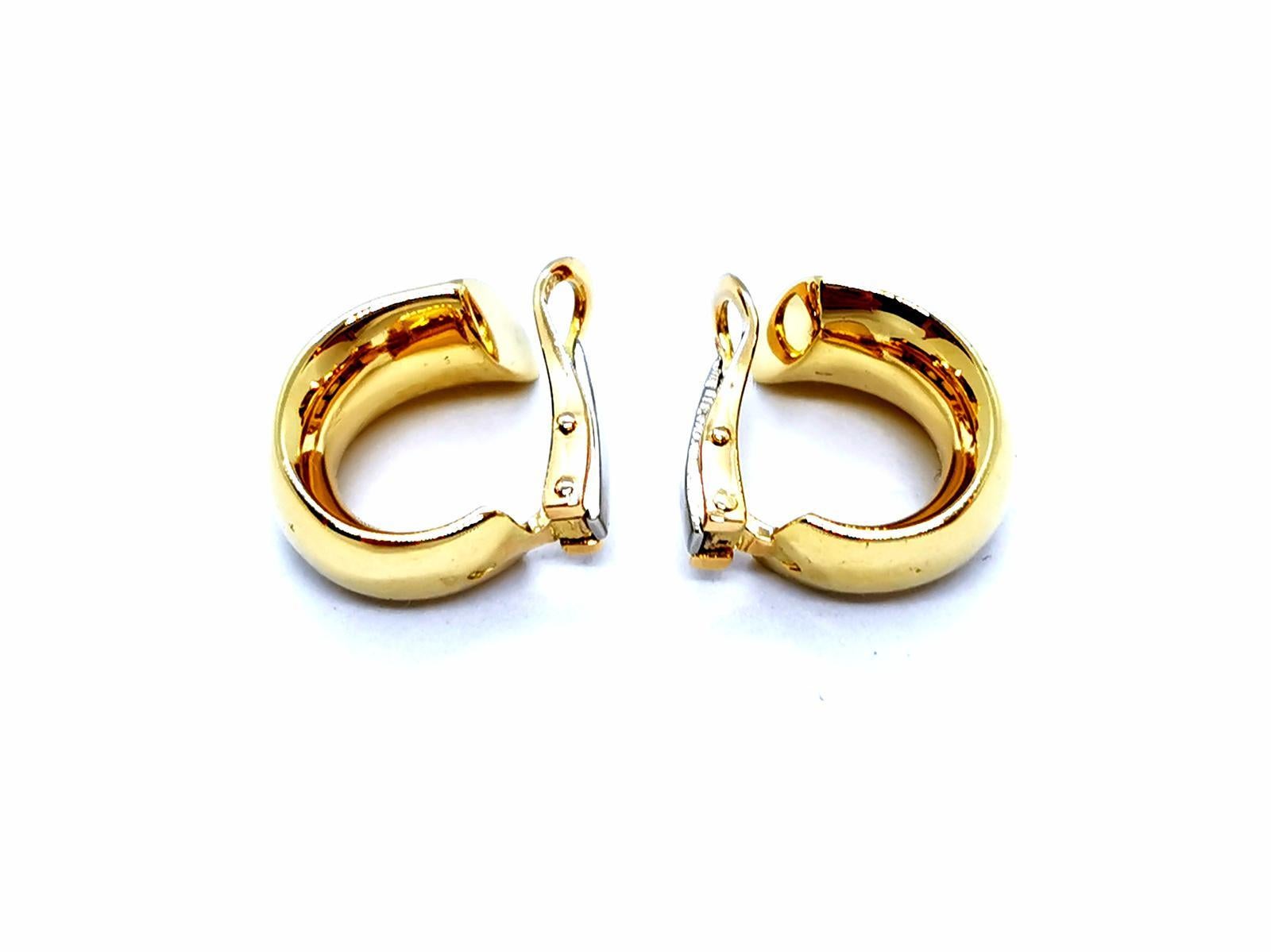Tropfen-Ohrringe Gelbgold im Angebot 1