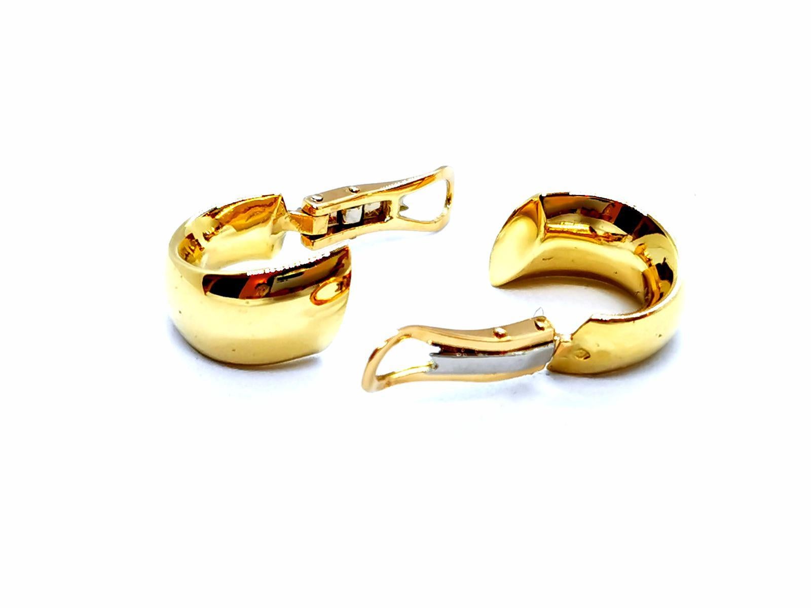 Tropfen-Ohrringe Gelbgold im Angebot 2
