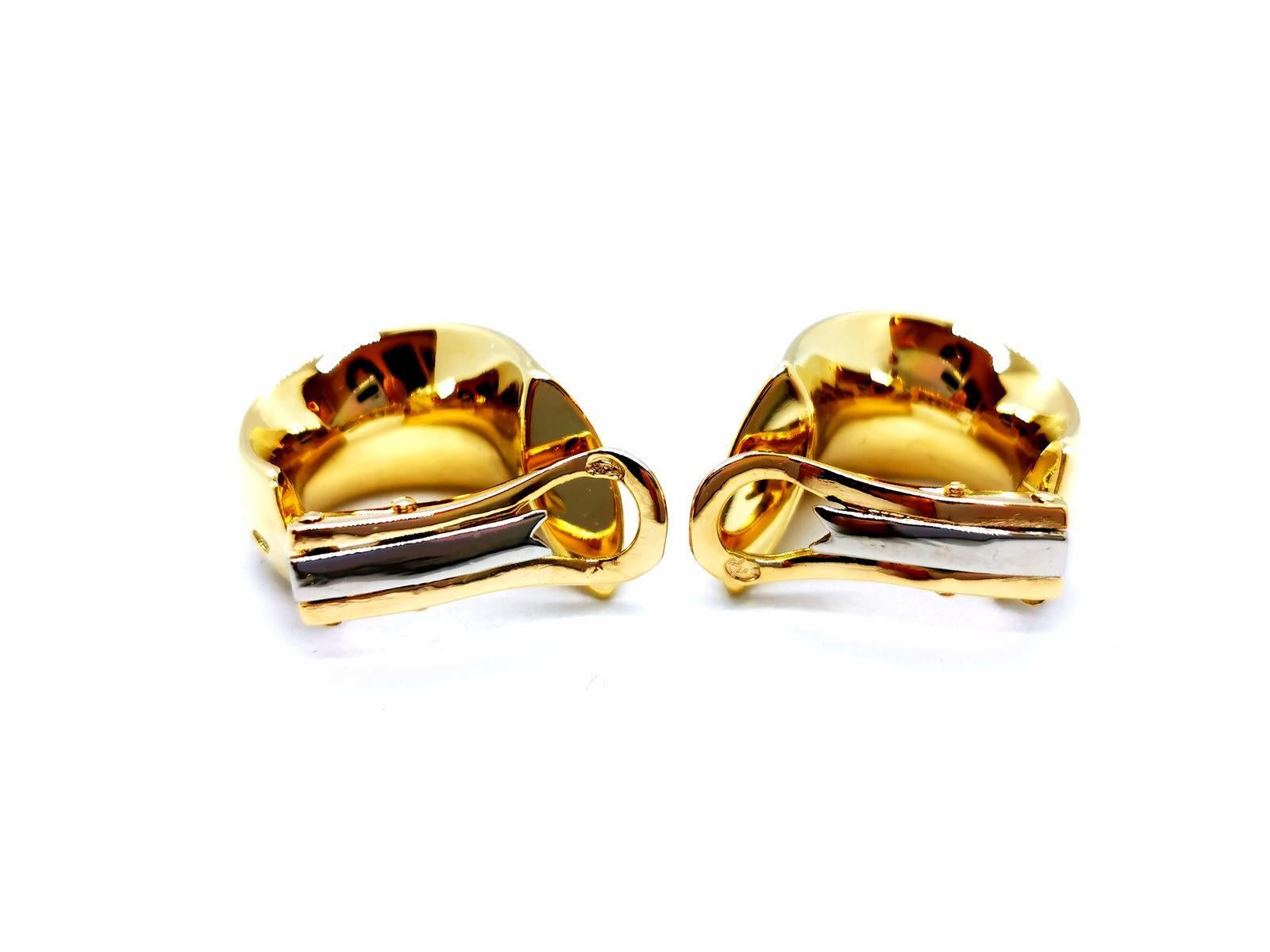 Tropfen-Ohrringe Gelbgold im Angebot 3
