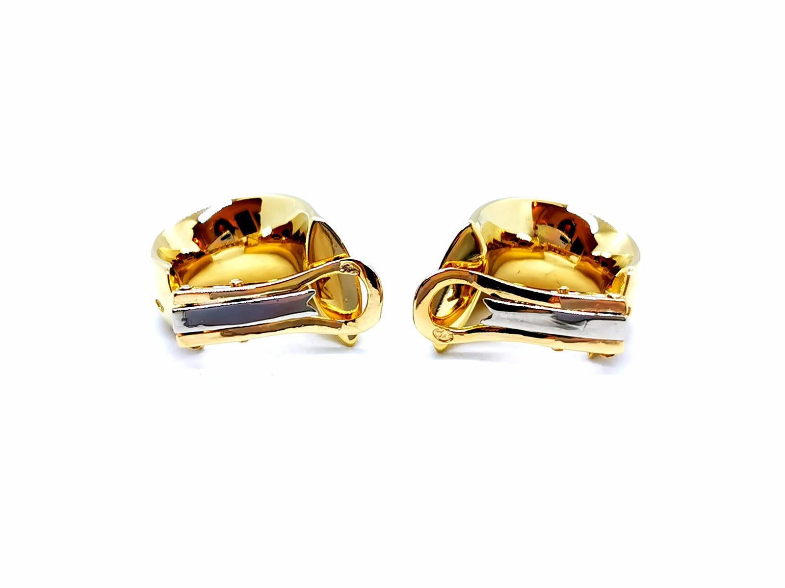 Tropfen-Ohrringe Gelbgold im Angebot 4