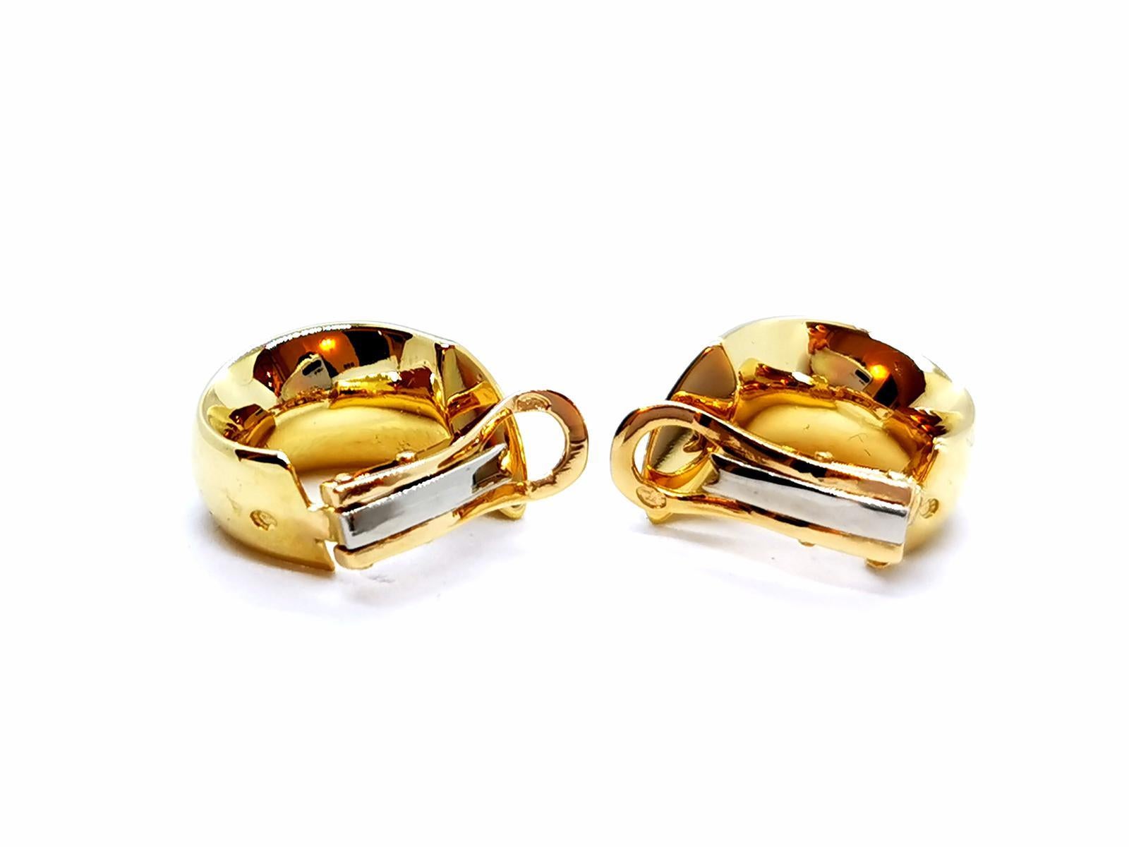Tropfen-Ohrringe Gelbgold im Angebot 5