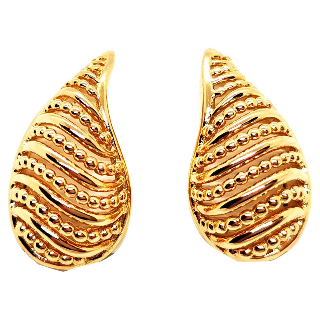 Drop Earrings Yellow Gold For Sale