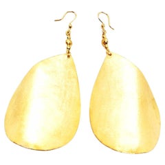 Vintage Drop Earrings Yellow Gold