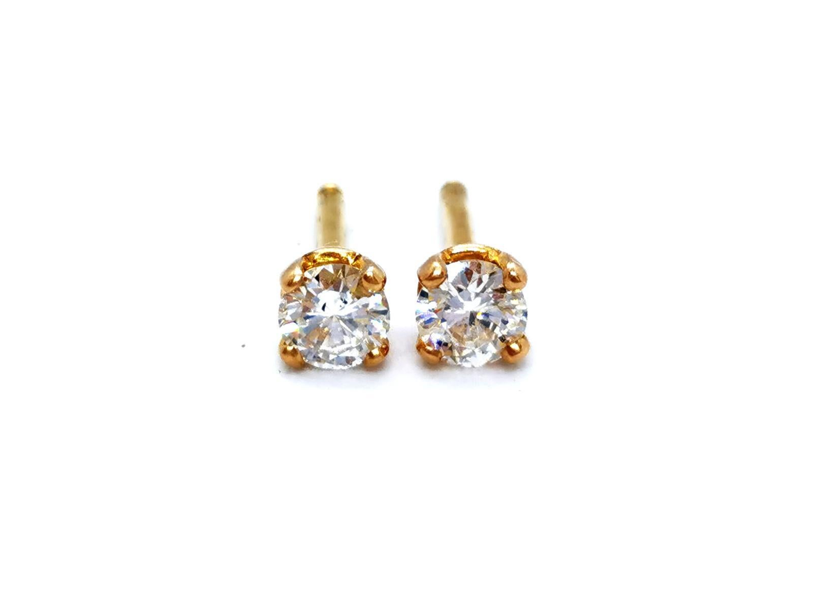 Drop Earrings Yellow GoldDiamond In Excellent Condition For Sale In PARIS, FR