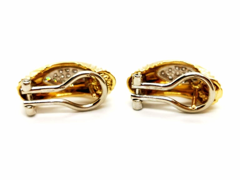 Drop Clip Earrings in Yellow Gold main image 1