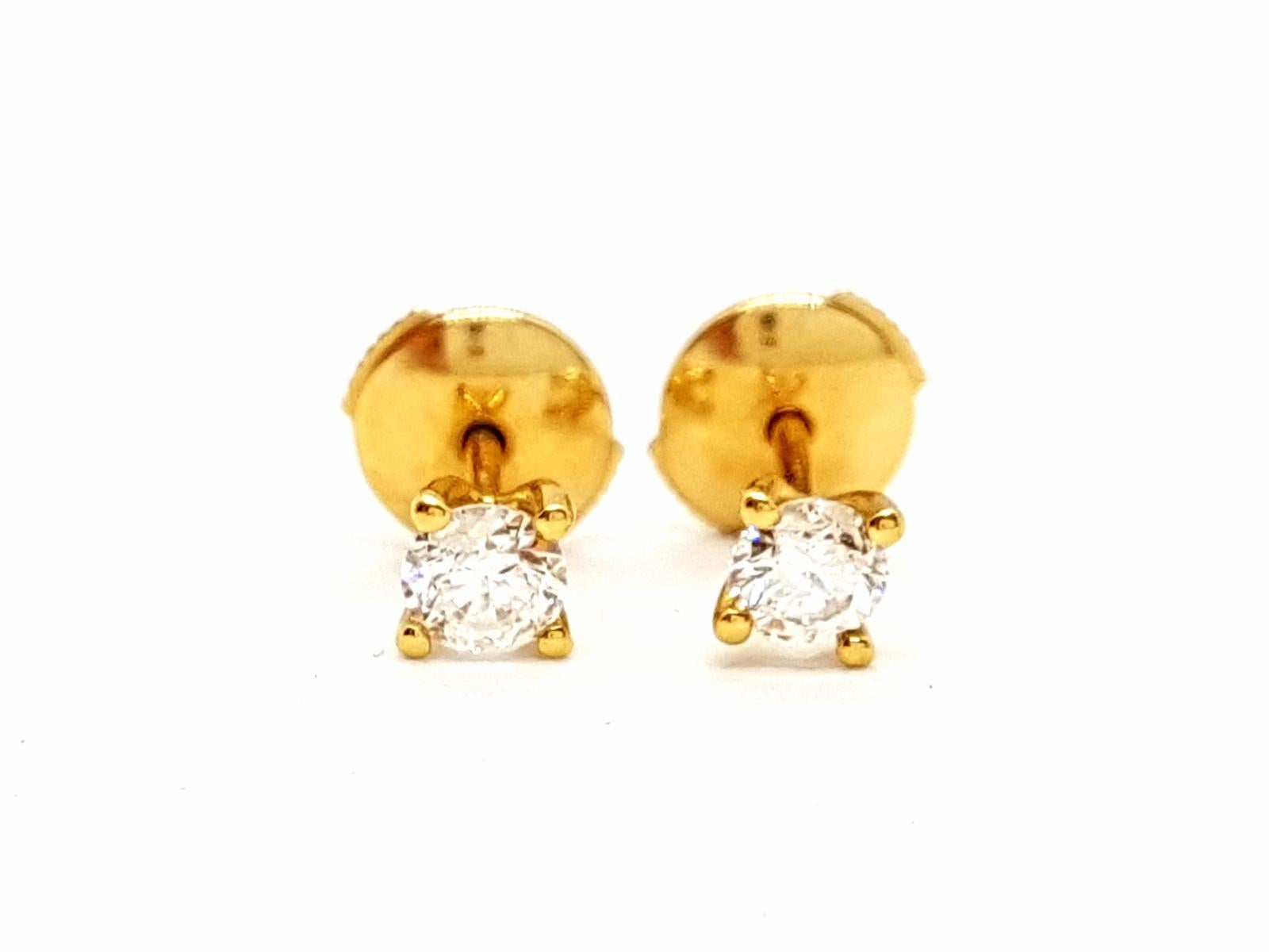 Drop Earrings Yellow GoldDiamond For Sale 1