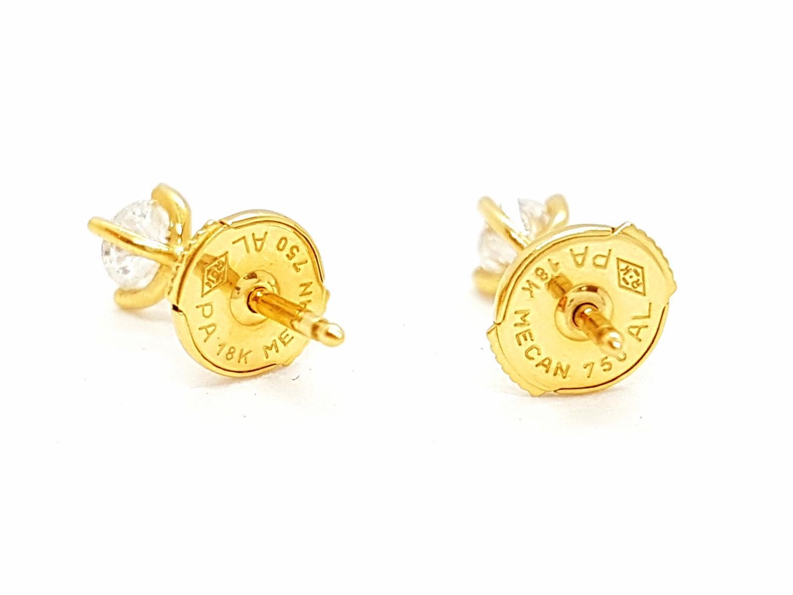 Drop Earrings Yellow GoldDiamond For Sale 2