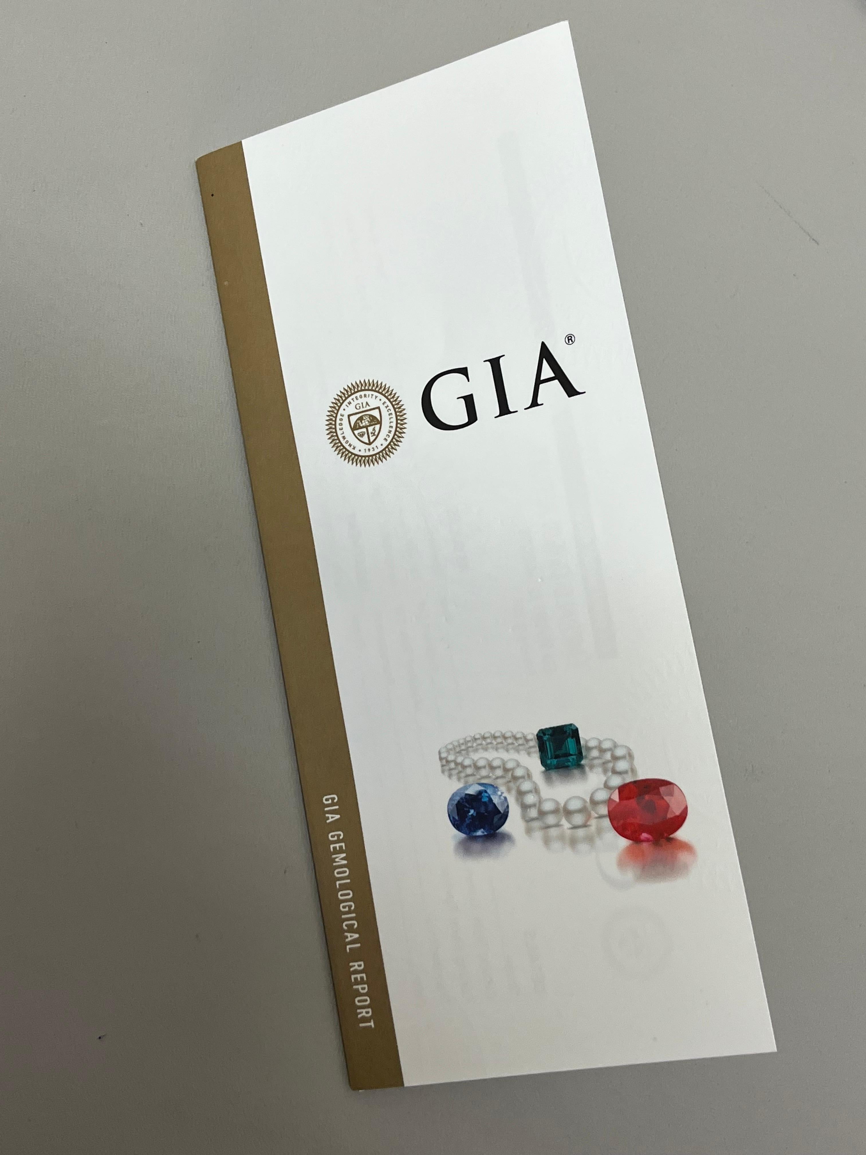 Ohrringe mit Smaragden und Diamanten  18KT Weißgold  GIA-ZERTIFIZIERT im Angebot 4