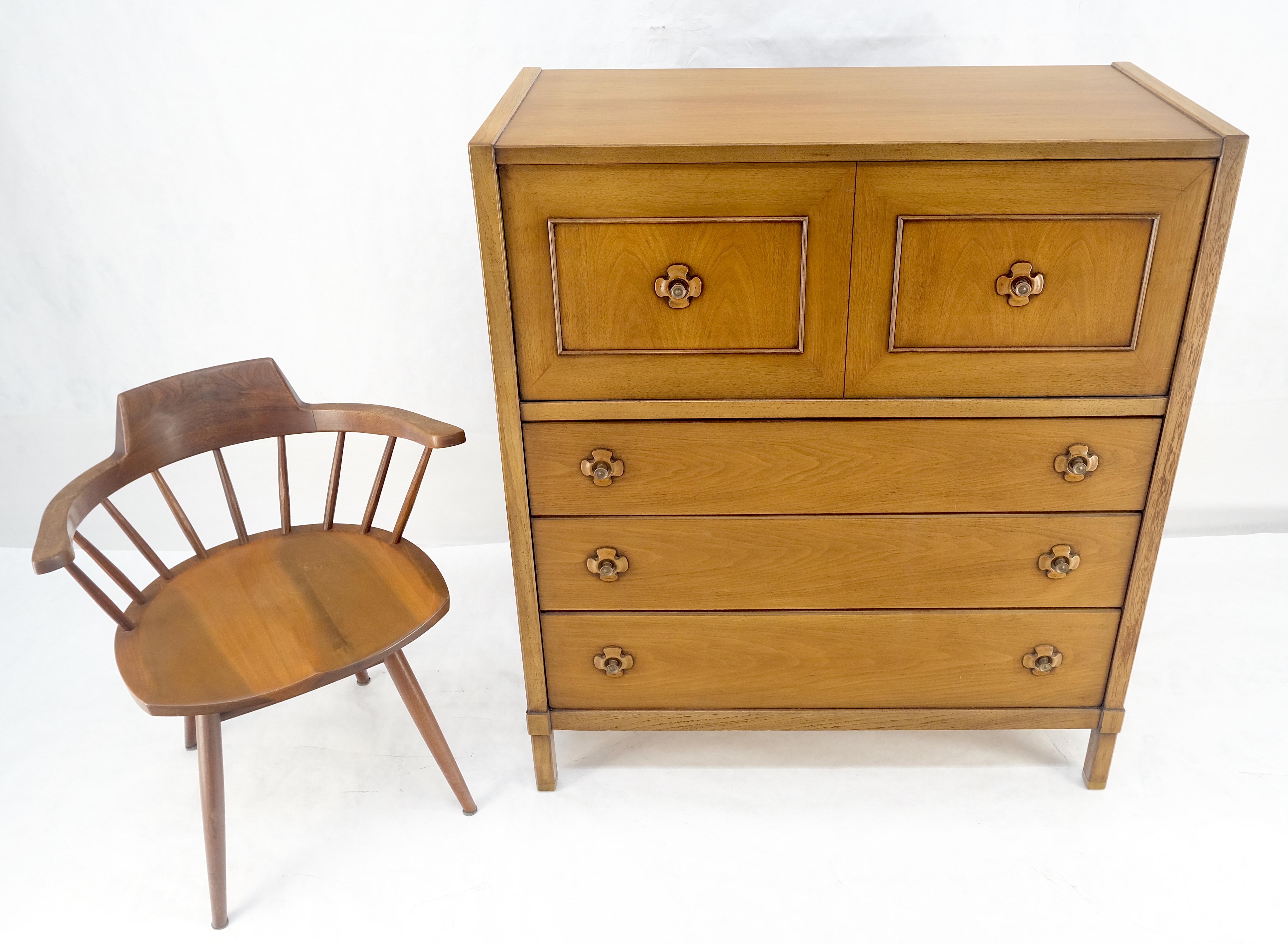 Drop Front Compartment 5 Drawer High Chest 46