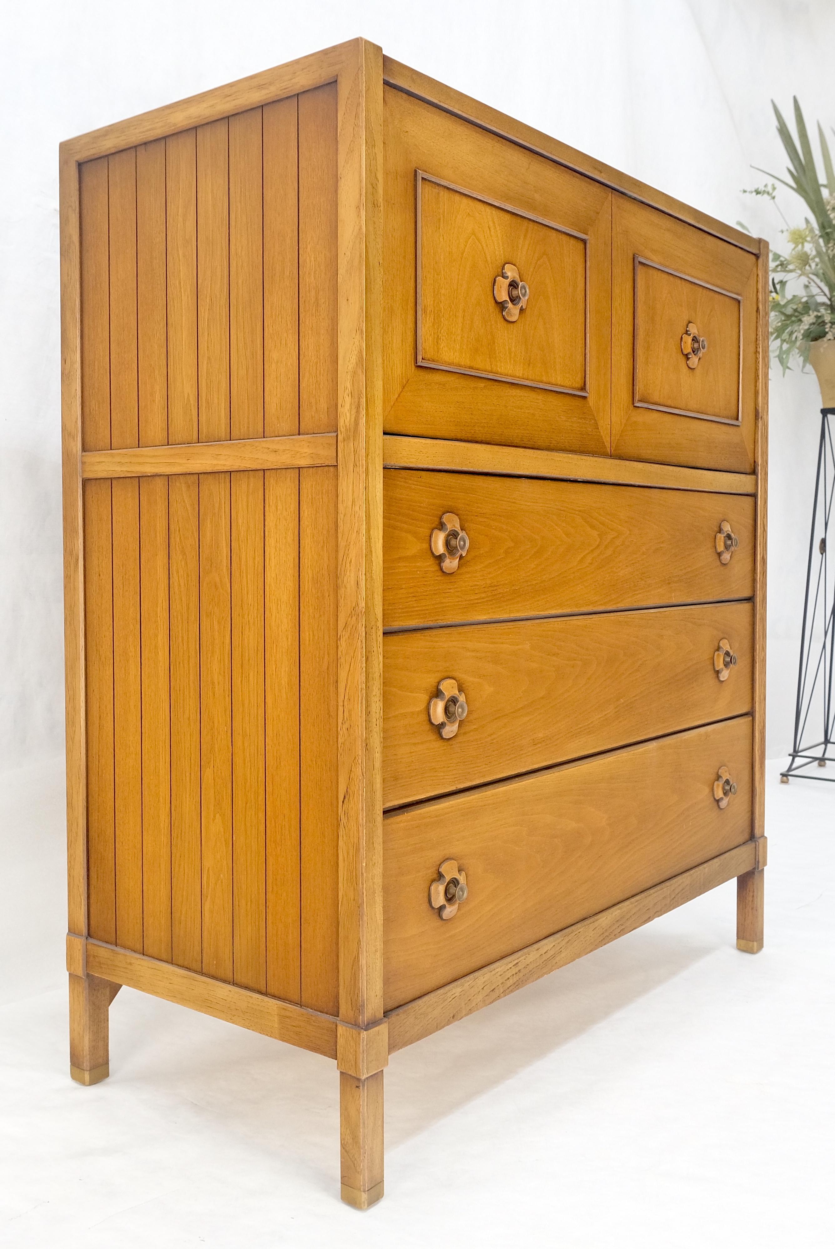 Drop Front Compartment 5 Drawer High Chest 46