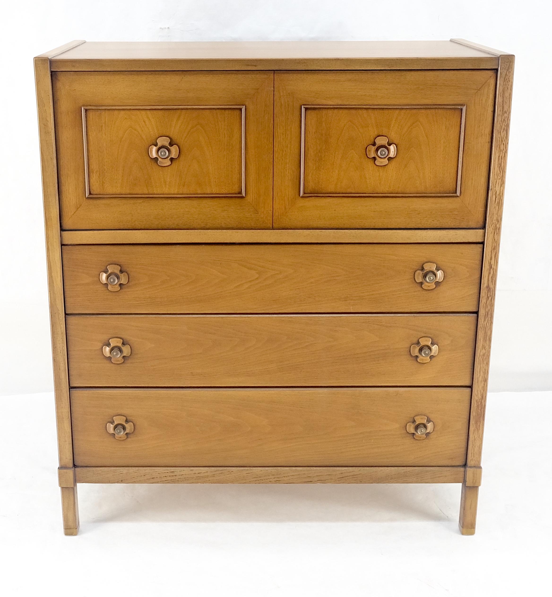 Drop Front Compartment 5 Drawer High Chest 46