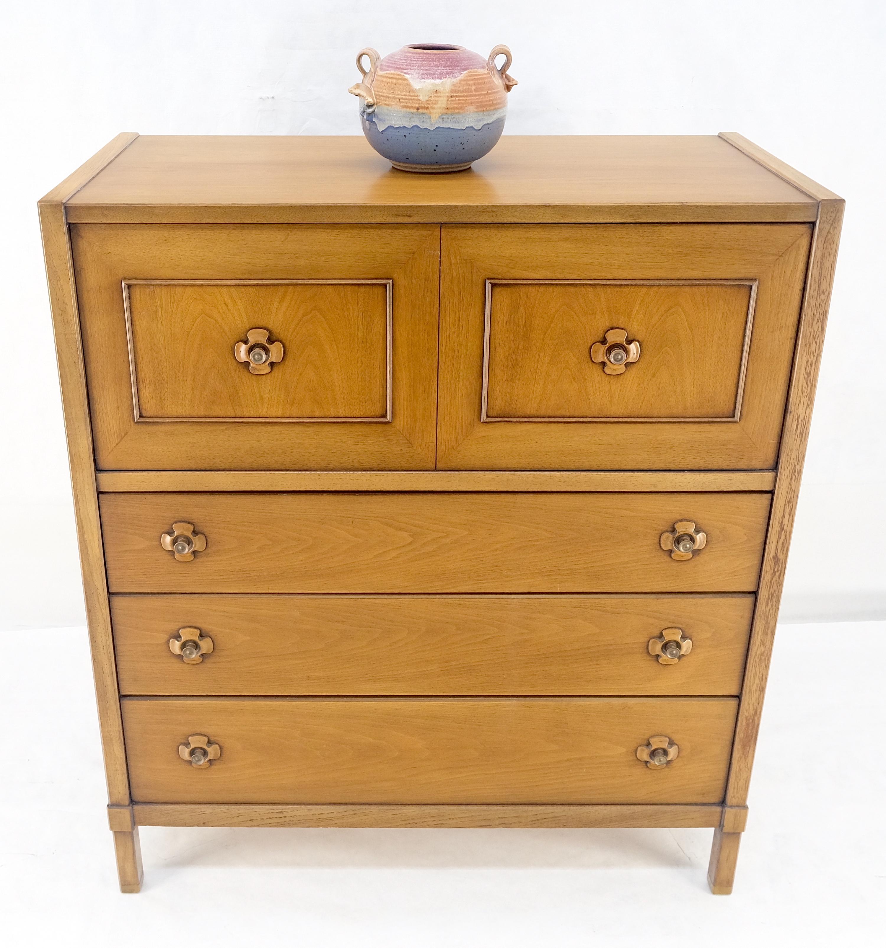 Drop Front Compartment 5 Drawer High Chest 46