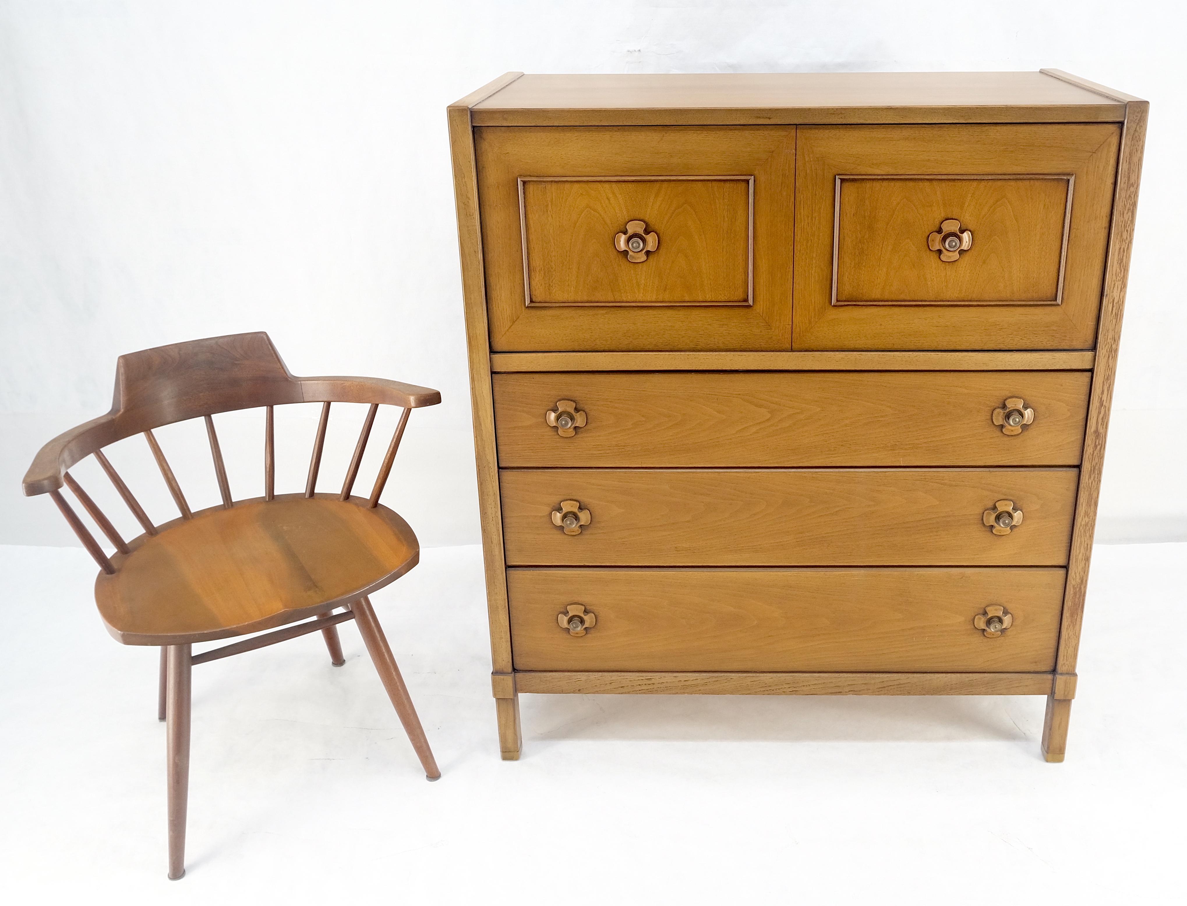 Drop Front Compartment 5 Drawer High Chest 46