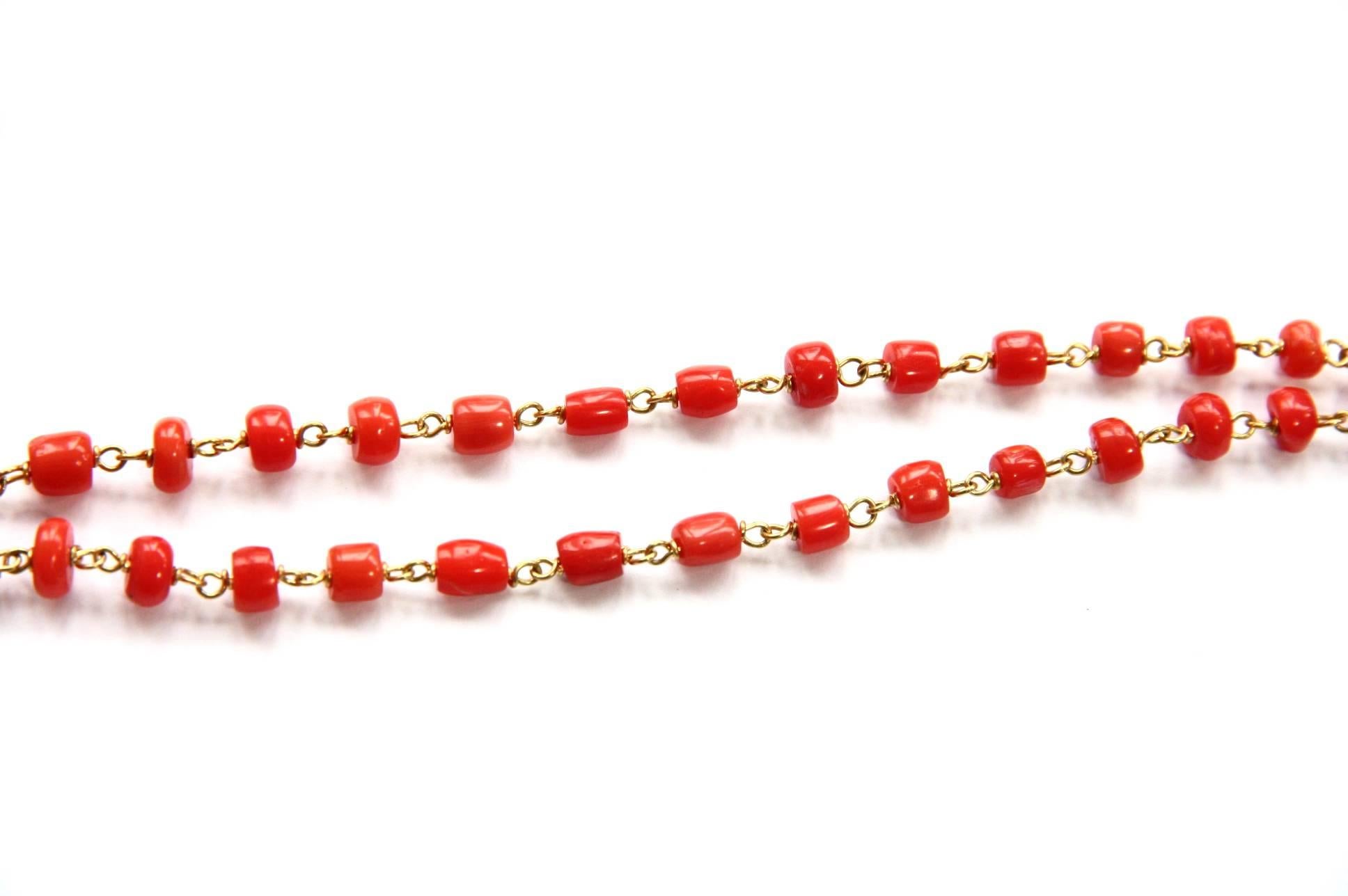 Collana Goccia di Giada Sciacca Corallo Oro In condizioni Nuovo in vendita a Milan, IT